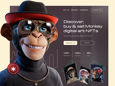 NFT Website Design crypto digital art landing page nft nft marketplace nft web web design website website design