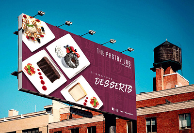 Desserts Billboard Design | P.F. Chang's Pakistan billboard branding design pfchangs photoshop print