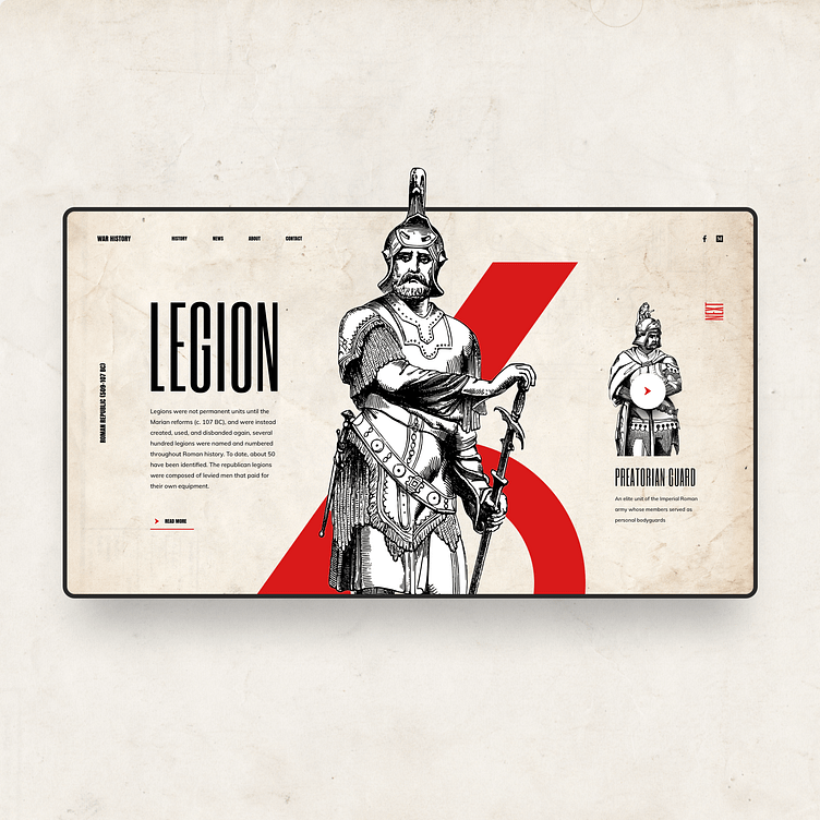 Roman Legion - UI Design by Nejc Smirmaul on Dribbble