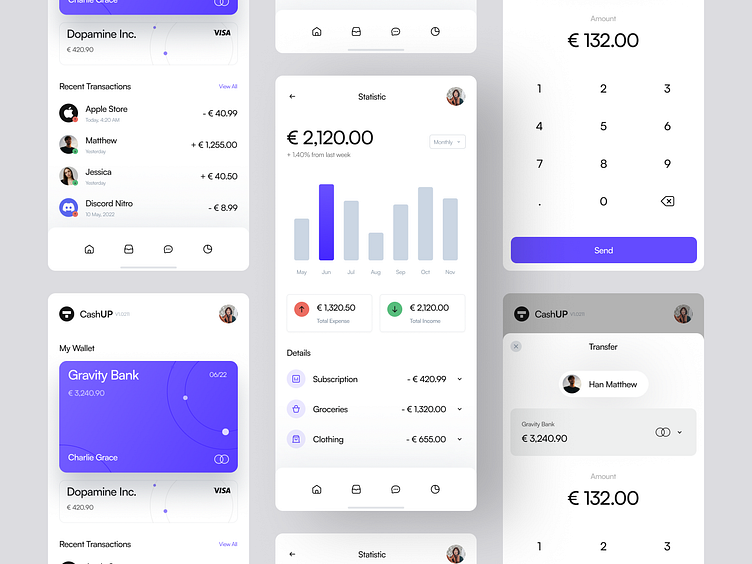 CashUP · Banking Mobile App by Satria Nayottama for Pickolab Studio on ...