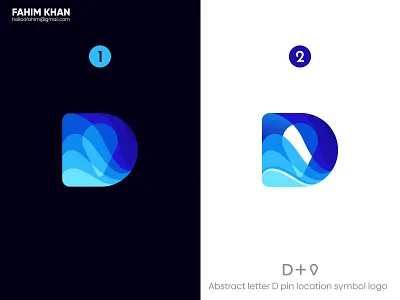 Abstract letter D pin location symbol logo abstract logo app icon app logo brand branding colorful logo design gradient logo icon identity letter d location location app logo logo design map marker modern logo pin social app typography