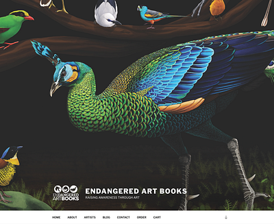 Endangered Art Books Logo & Website; Losing Altitude Book branding design graphic design illustration logo logo design print print design web design website