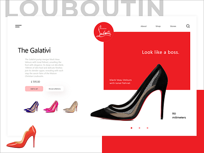 Landing Page adobe daily 100 challenge daily ui dailyui design dribbble landing pages landingpage louboutin ui ui design uidesign ux web design webdesign website website design