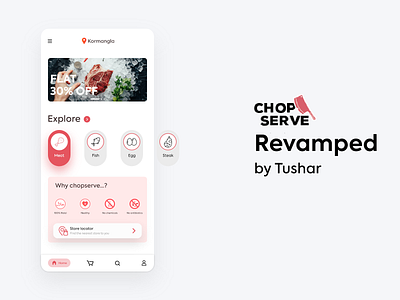 Ecommerce App app branding chicken design illustration meat ui ux