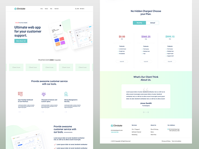 Saas Landing Page app community design saas landing page vector website website builder