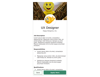 Daily UI (Day 50) dailyui dailyui050 job listing