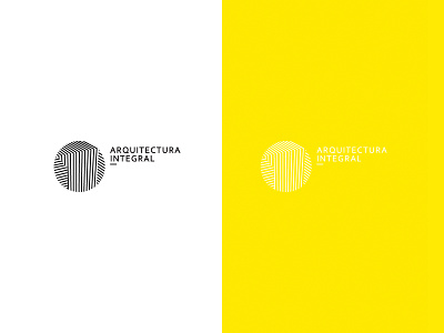 arquitectura integral architecture brand branding minimalist yellow