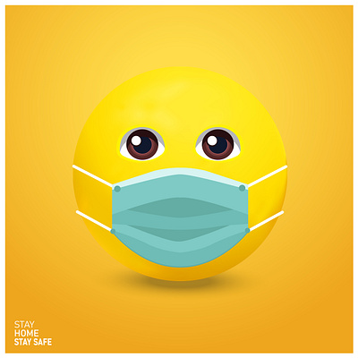 Face with Medical Mask Emoji avatar coronavirus covid emoji mascot mascot design virus