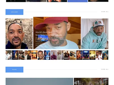 A Landing page icon ui