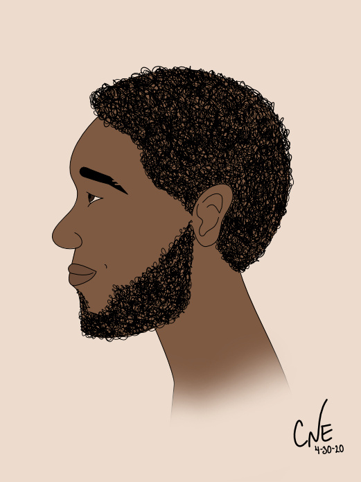 Example of Man Sketch Illustration