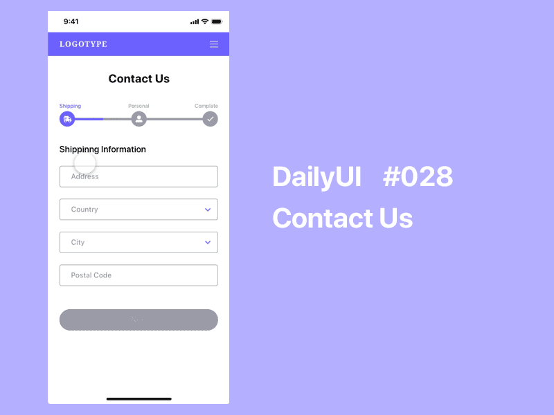 Daily UI Challenge / 028 - Contact Us 028 dailyui design ui ux