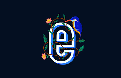 Letter E colors design dongtrieuz illustration letter typography