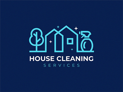 house cleaning cleaning houme house logo