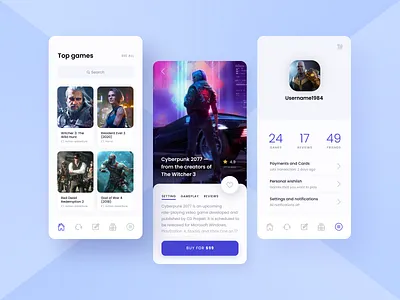 Games Application app design flat games icon minimal ui ux