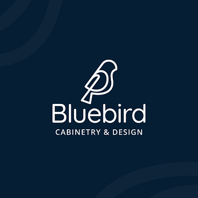 Bluebird Cabinetry & Design b bird branding icon logo ui