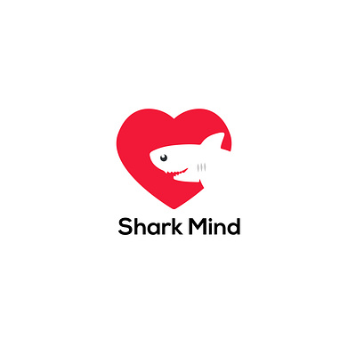 Shark Mind brand design brand identity branding design flat illustration logo design minimal typography web