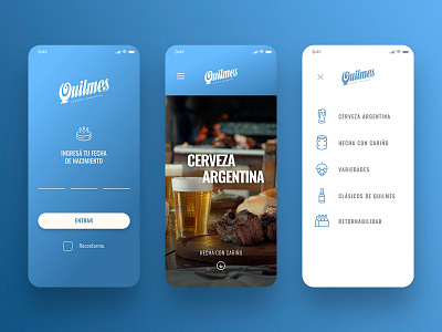 Quilmes Beer Website Concept argentina beer mobile mobile ui quilmes redesign ui ux web