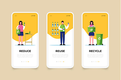 Garbage app app application dust dustbin garbage garbage app graphic graphic design green mobile mobile app mobile app design mobile design mobile ui re use recycle