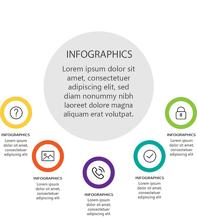 Infographics branding design illustration logo