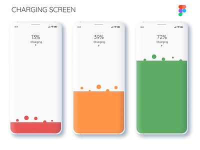 Charging Screen app colors dailyui design figma figmadesign illustration ui uidesign vector