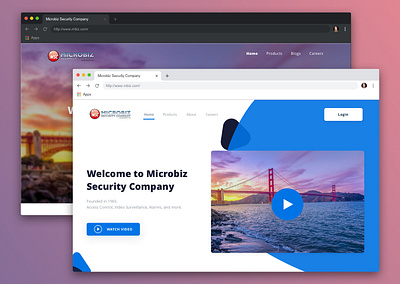 Microbiz Redesign design ui web