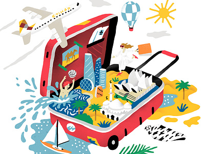 Abu Dhabi antoine corbineau digital folioart holiday illustration travel vector