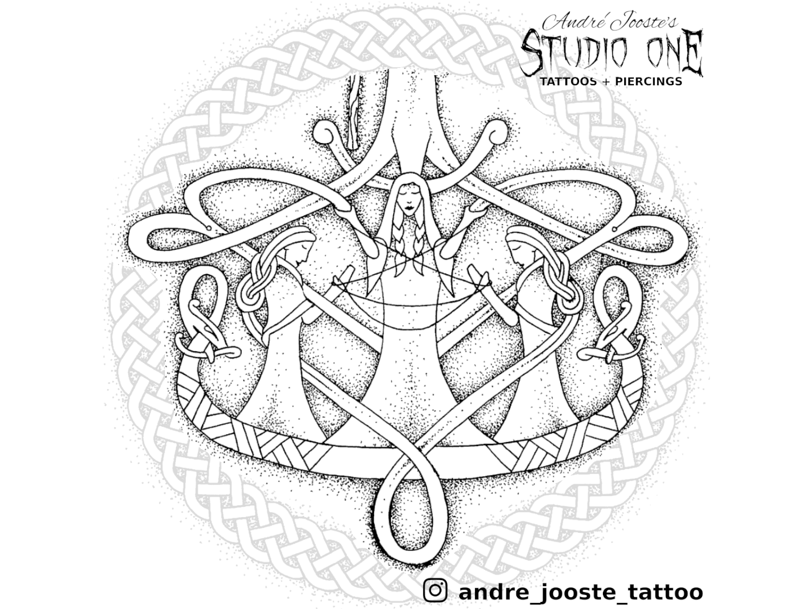 Example of The 3 norns spinning fate