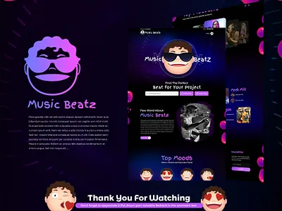 Music Beatz 2020 design arshuman beats branding creative design landing page music typography ui ux website