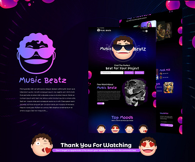 Music Beatz 2020 design arshuman beats branding creative design landing page music typography ui ux website