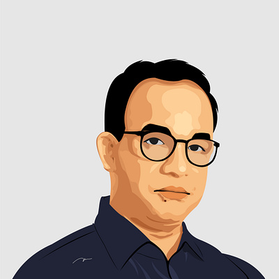 Anies Baswedan Vector Art governor gubernur illustration ilustrasi vector vector art vectorart