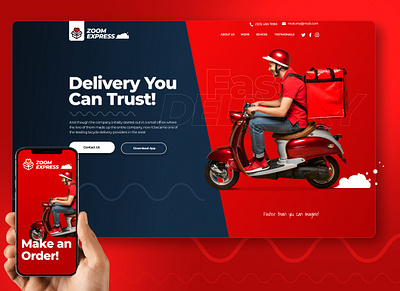 Delivery / Couriers Services branding courier delivery delivery service ui ux web website