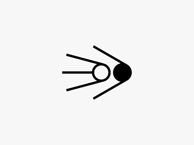 Gravity clean comet gravity icon logo minimal modern planet simple space