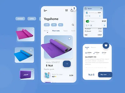 The details Yoga Mobile App app design design ui yoga app