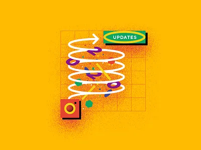 insta updetes advertising branding digital marketing illustration instagram marketing social network socialmedia update vector