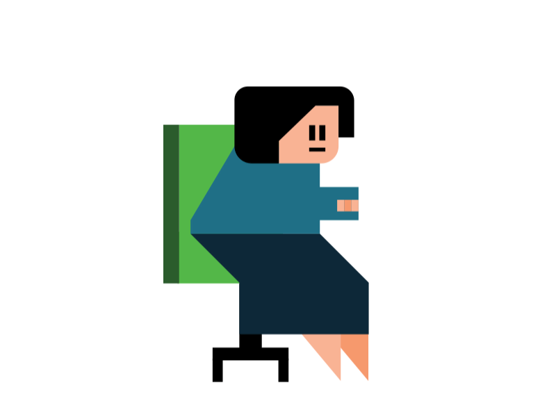 idle working character animated animated gif doodle illustration vector