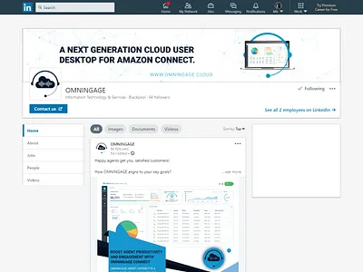 Linkedin Cover Picture Design - OMNINGAGE branding design facebook banner facebook cover graphic graphic design graphicdesign graphics illustration linked banner social media social media banner social media design socialmedia vector