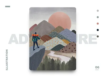 adventure branding design icon illustration vector 儿童插画