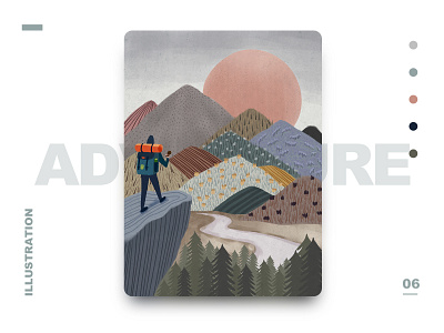 adventure branding design icon illustration vector 儿童插画