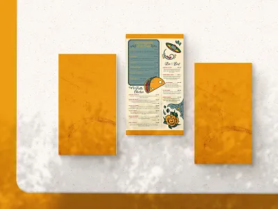Mexican Restaurant Menu branding ethnic flat identity branding identitydesign illustrator menu menu design menu mockup mexican mockup oldschool rose tacos tattoo type typography