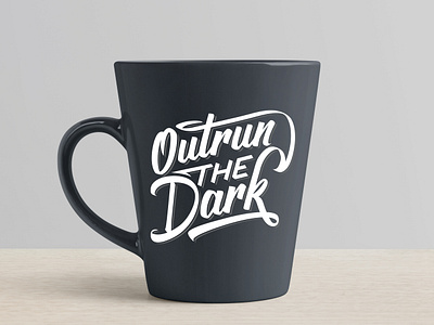 Outrun THE Dark Lettering calligraphy custom type design hand lettering handmade lettering script type typography