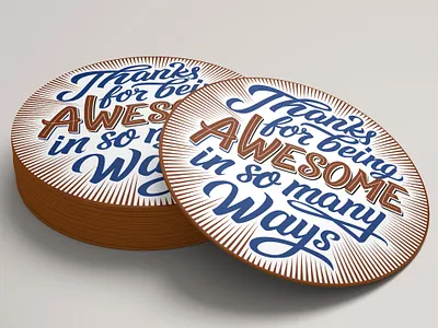 Thanks for being awesome in so many ways calligraphy custom custom type hand lettering handmade lettering script typography