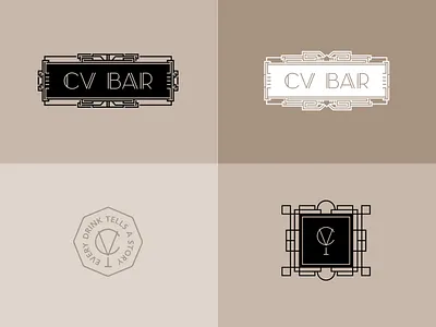 CV BAR / Identity bar branding identity logo speakeasy speakeasy bar визуальная идентификация разработка логотипа