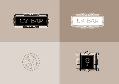 CV BAR / Identity bar branding identity logo speakeasy speakeasy bar визуальная идентификация разработка логотипа