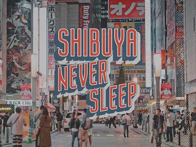 Shibuya Never Sleep branding creative design ideas