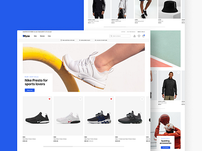 E-commerce home page 🛒 banners design e commerce e commerce shop homepage landingpage mobile mobile app mobile view mobile website myze navigation responsive website shop shopify slider ui ux webdesign woocommerce