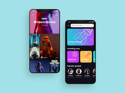Searching UI design adobe xd app design app designer app screens figma mobile mobile app search sketchapp tiktok twitch ui ui design ui kit ui ux design video app video sharing app 应用 应用界面 设计