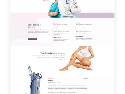 Dermatological Center website branding dermatique for skin care center dermatology ui ux web web development company webdesign website