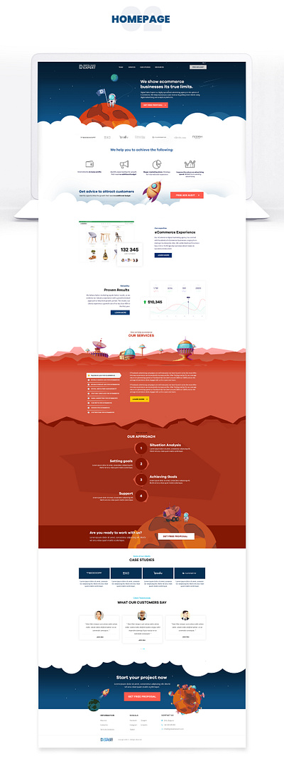 Marketing Agency Website design development company illustration marketing website ui ux web development company website