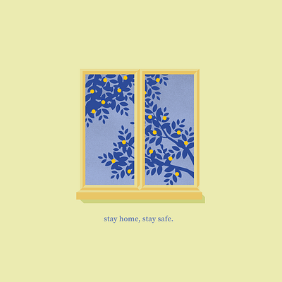 Stay Home Stay Safe graphic design illustration stay home vector