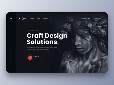 Crope - Creative Web Agency Figma UI Template agency business clean company corporate creative development digital marketing minimal modern portfolio studio ui ux web design